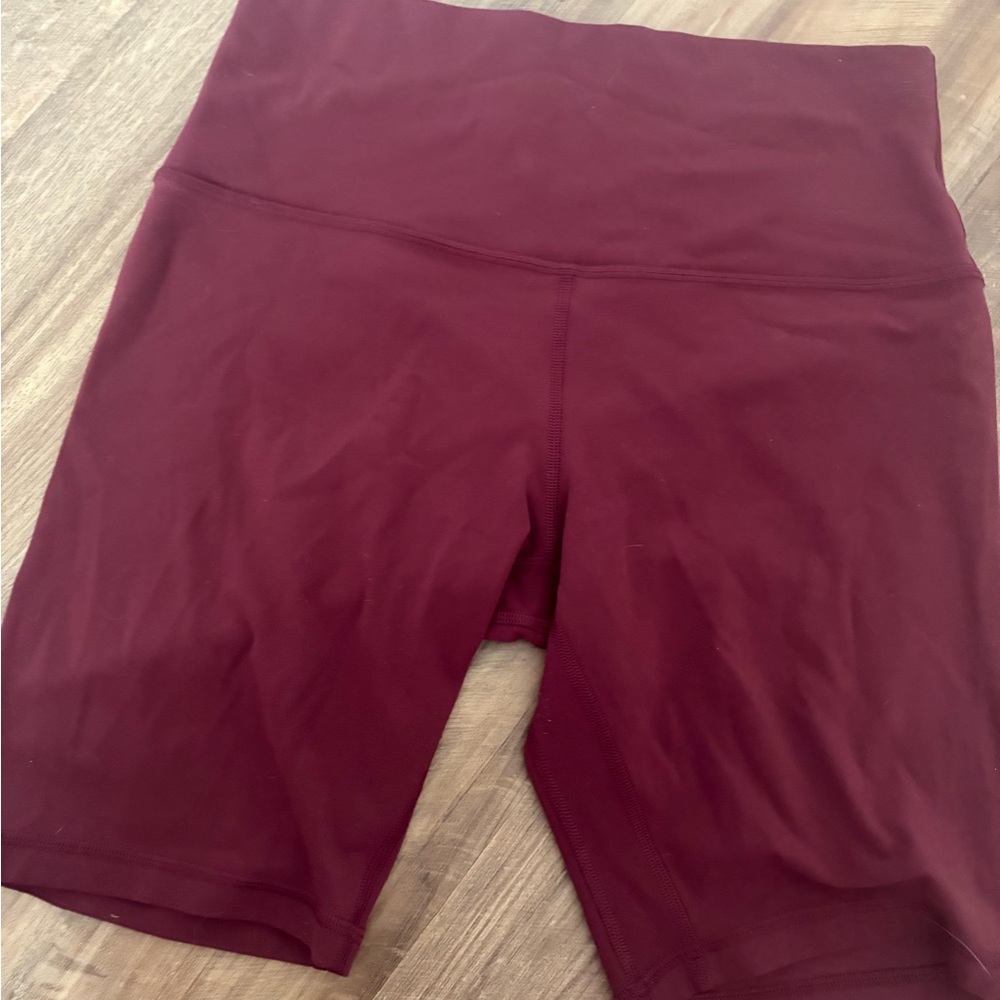 Lululemon Athletica Burgundy Bike Shorts